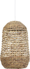 Light & Living Tripoli Hanglamp - Rotan Naturel/Wit - Ø37,5x58cm