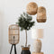 Light & Living Tripoli Hanglamp - Rotan Naturel/Wit - Ø37,5x58cm