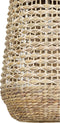 Light & Living Tripoli Hanglamp - Rotan Naturel/Wit - Ø37,5x58cm