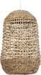 Light & Living Tripoli Hanglamp - Rotan Naturel/Wit - Ø37,5x58cm