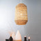 Light & Living Tripoli Hanglamp - Rotan Naturel/Wit - Ø37,5x58cm