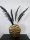 Light & Living TURTLE Vase M - 40,5x11x40 cm - Antiek Goud - Schildpad - Decoratie Vaas - Woondecoratie Schild - Gold - Dieren Vazen