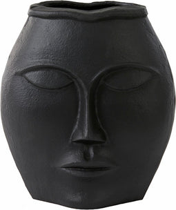 Light&living Vaas 25x15x27 cm FACE mat zwart