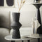 Light & Living Vaas Ayla - Keramiek - Zwart - 19 x 41 x 19 cm (BxHxD)