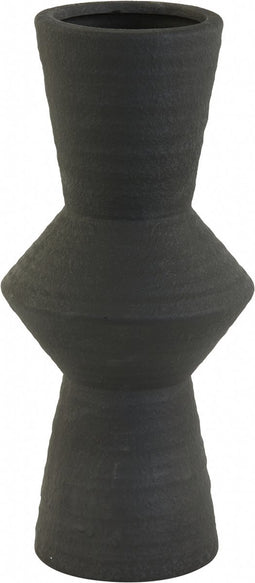 Light & Living - Vaas Ayla Zwart - Keramiek Zwart - 51x23x23cm (hxbxd)