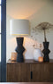 Light & Living - Vaas Ayla Zwart - Keramiek Zwart - 51x23x23cm (hxbxd)