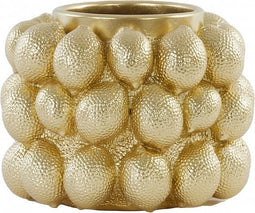 Light & Living Vaas Citroen - Polyresin - Goud - 25 x 18 x 25 cm (BxHxD)