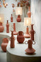 Light&living Vaas deco 15x9,5x40 cm ANCONI steenrood