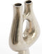 Light&living Vaas deco 20x5,5x39 cm KOTANI ruw nikkel