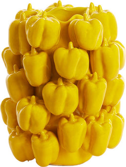 Light&living Vaas deco 23,5x23x32,5 cm BELLPEPPER keramiek glanzend geel
