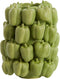 Light&living Vaas deco 23,5x23x32,5 cm BELLPEPPER keramiek mat groen