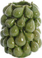 Light&living Vaas deco 23,5x23x32,5 cm NATALIA keramiek donker groen
