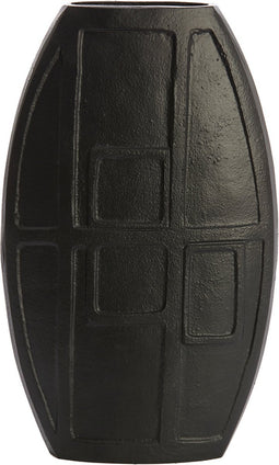 Light&living Vaas deco 23x7x36 cm BOLANGI mat zwart