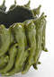 Light&living Vaas deco 25,5x24,5x20,5 cm PEPPER keramiek donker groen