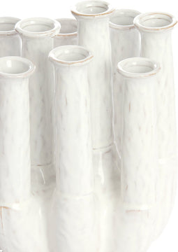 Light&living Vaas deco 25x17x30 cm LEANJA keramiek crème