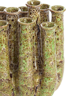 Light&living Vaas deco 25x17x30 cm LEANJA keramiek groen