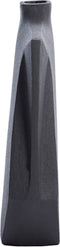 Light&living Vaas deco 25x8x51 cm MAKAHA mat zwart
