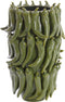 Light&living Vaas deco 26,5x25x39 cm PEPPER keramiek donker groen