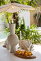 Light&living Vaas deco 26x19x54 cm KAVANDU crème