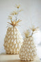 Light&living Vaas deco 27x26,5x33 cm GARLIC crème