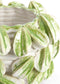Light&living Vaas deco 33,5x33x23 cm CARAMBOLA keramiek crème+groen