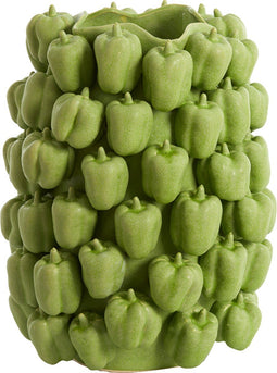Light&living Vaas deco 35x33x47 cm BELLPEPPER keramiek mat groen