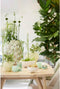 Light&living Vaas deco 35x33x47 cm CARAMBOLA keramiek crème+groen