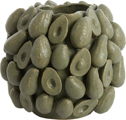 Light&living Vaas deco 36x35,5x31,5 cm AVOCADO keramiek olijf groen