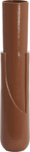 Light&living Vaas deco Ø13x64 cm ASEGO glanzend terra-bruin