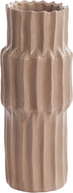 Light&living Vaas deco Ø14,5x36 cm LONGA keramiek grijs bruin