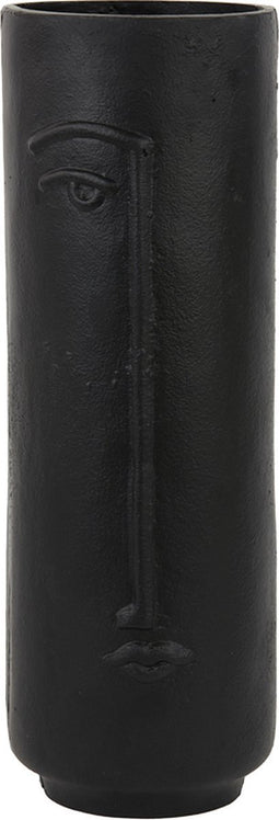 Light&living Vaas deco Ø15x45 cm CAPADE mat zwart