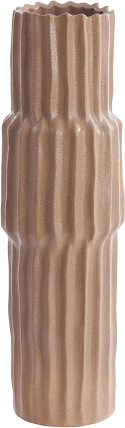 Light&living Vaas deco Ø17x58 cm LONGA keramiek grijs bruin