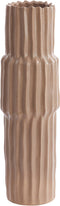 Light&living Vaas deco Ø17x58 cm LONGA keramiek grijs bruin