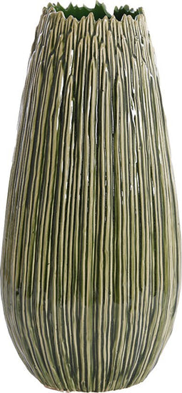 Light&living Vaas deco Ø18x36,5 cm KOPRA keramiek donker groen