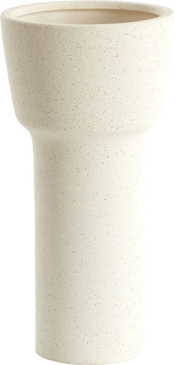 Light&living Vaas deco Ø19x38 cm ALSACIA keramiek mat crème