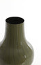 Light&living Vaas deco Ø22x40 cm SINDO glanzend donker olijf groen+zwart
