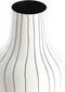 Light&living Vaas deco Ø22x40 cm SINDO glanzend wit+zwart