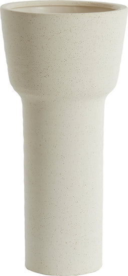 Light&living Vaas deco Ø22x46 cm ALSACIA keramiek mat crème