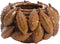 Light&living Vaas deco Ø23,5x15,5 cm PALATIK keramiek cognac bruin