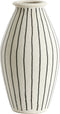 Light&living Vaas deco Ø23,5x43 cm DIPHU keramiek crème-zwart