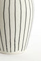 Light&living Vaas deco Ø23,5x43 cm DIPHU keramiek crème-zwart