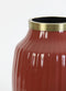 Light&living Vaas deco Ø23x37 cm DAZOU bordeaux+antiek brons
