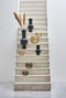 Light&living Vaas deco Ø23x60 cm BENZO mat zwart