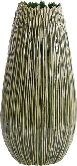 Light&living Vaas deco Ø24,5x52 cm KOPRA keramiek donker groen