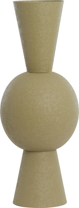 Light&living Vaas deco Ø25x60 cm CHEDI mat olijf groen