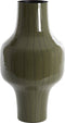 Light&living Vaas deco Ø27x49 cm SINDO glanzend donker olijf groen+zwart