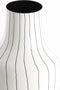 Light&living Vaas deco Ø27x49 cm SINDO glanzend wit+zwart