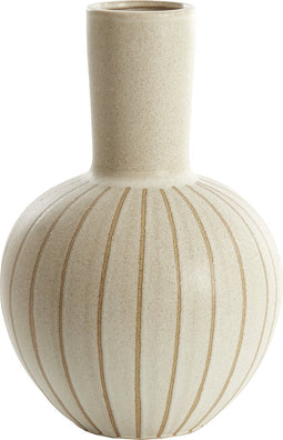 Light&living Vaas deco Ø28,5x42 cm ULLOA keramiek mat zand+bruin