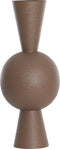Light&living Vaas deco Ø30x75 cm CHEDI mat donker bruin