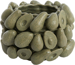 Light&living Vaas deco Ø31,5x23 cm AVOCADO keramiek olijf groen